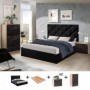 Pack Quarto Completo Alaya c/ Cama Texas + Estrado (200x160cm)