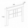 Cabeceira c/ Pés Chellen 160cm