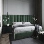 Pack Cama Moscovo (Veludo Verde) + Estrado (200x160cm)