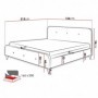 Cama Estofada Loham c/ Estrado