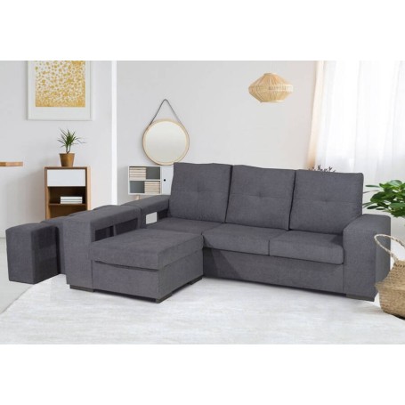 Sofá 2L + Chaise Long Reversível Da Vinci (230x150cm)