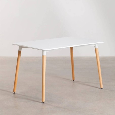 Mesa de Jantar Fixa Retangular Eames