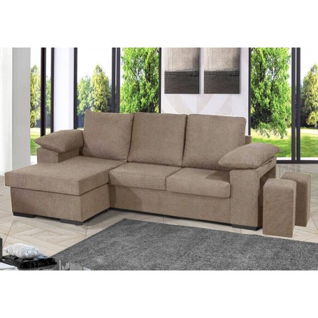 Sofá 2L + Chaise Long Reversível Donatello (230x150cm)