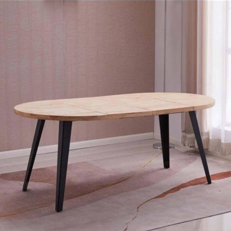 Mesa de Jantar Extensível Redonda Viena (100/140/180x76cm)