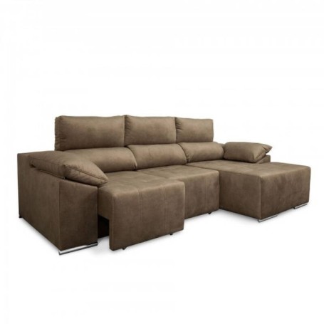 Sofá 2L + Chaise Long c/ Cama River (270x165cm)