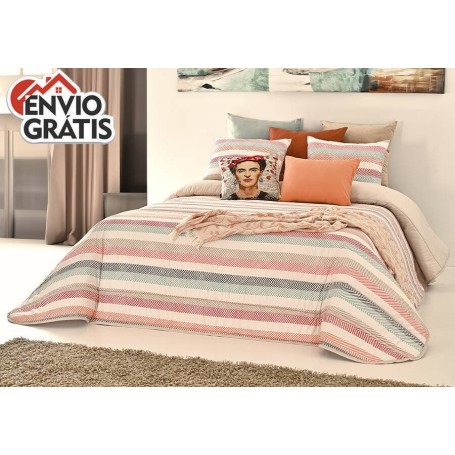 Conjunto de Colcha Diana 250x260cm - Bege (c/ Entrega GRÁTIS)