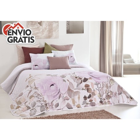 Conjunto de Colcha Elisa 250x260cm - Lilás (c/ Entrega GRÁTIS)