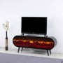 Base TV Ilgaz c/ Ef. Lareira e Sis. Som Inc. (160x65x40cm)