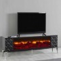 Base TV Madrid c/ Ef. Lareira e Sis. Som Inc. (180x58x36cm)