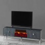 Base TV Lizbon c/ Ef. Lareira e Sis. Som Inc. (180x58x36cm)