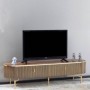 Base TV Maral  (180x47x43cm) Lacado Brilho+ Dourado ou Prateado