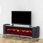 Base Tv Katre c/ Ef. Lareira e Sis. Som Inc. (177x64x45cm)