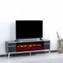 Base Tv Isik c/ Ef. Lareira e Sis. Som Inc.(150x55x36cm)