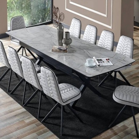 Mesa de Jantar Extensível Tower (278/233/188x77x100cm)