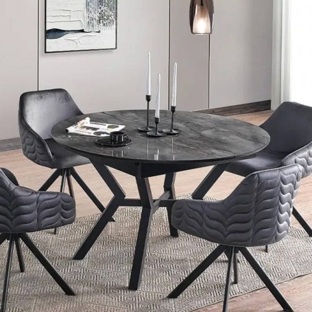 Mesa de Jantar Extensível Rupa (160/120x75x120cm)