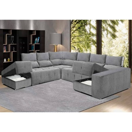 Sofá Canto c/ Cama Zeus Maxi Plus (320x350x150cm)