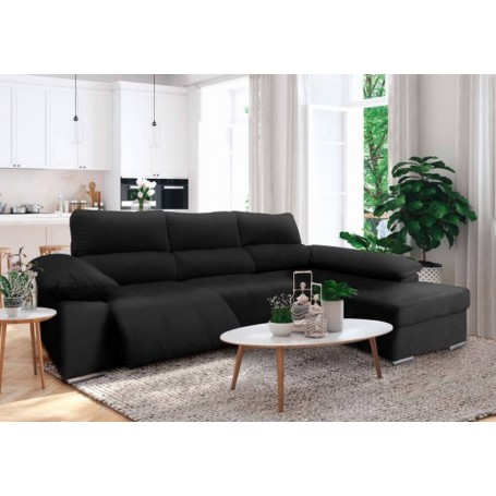 Sofá 2L + Chaise Long Relax c/ Função Elétrica Lisboa (295x170cm)