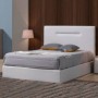 Pack Cama Dirty Dance (Branca) + Estrado + Colchão Premium 17HR (195x140cm)