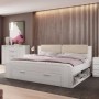 Pack Cama Galaxy (Branca) + Estrado (200x180cm)